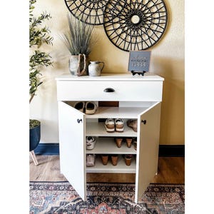 Entry way shoe storage, small pantry, cabinet with storage, shoe cabinet