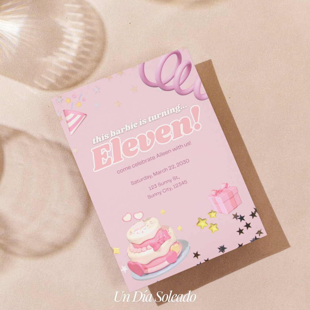 11th Birthday Invitation Templates Etsy 11th Birthday Invitation Templates Etsy