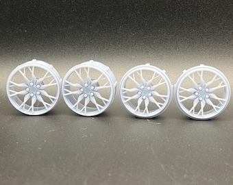 1:18 Scale Maisto 2020 Corvette C8 Direct-Fit Custom Wheels – Resin Upgrade Set