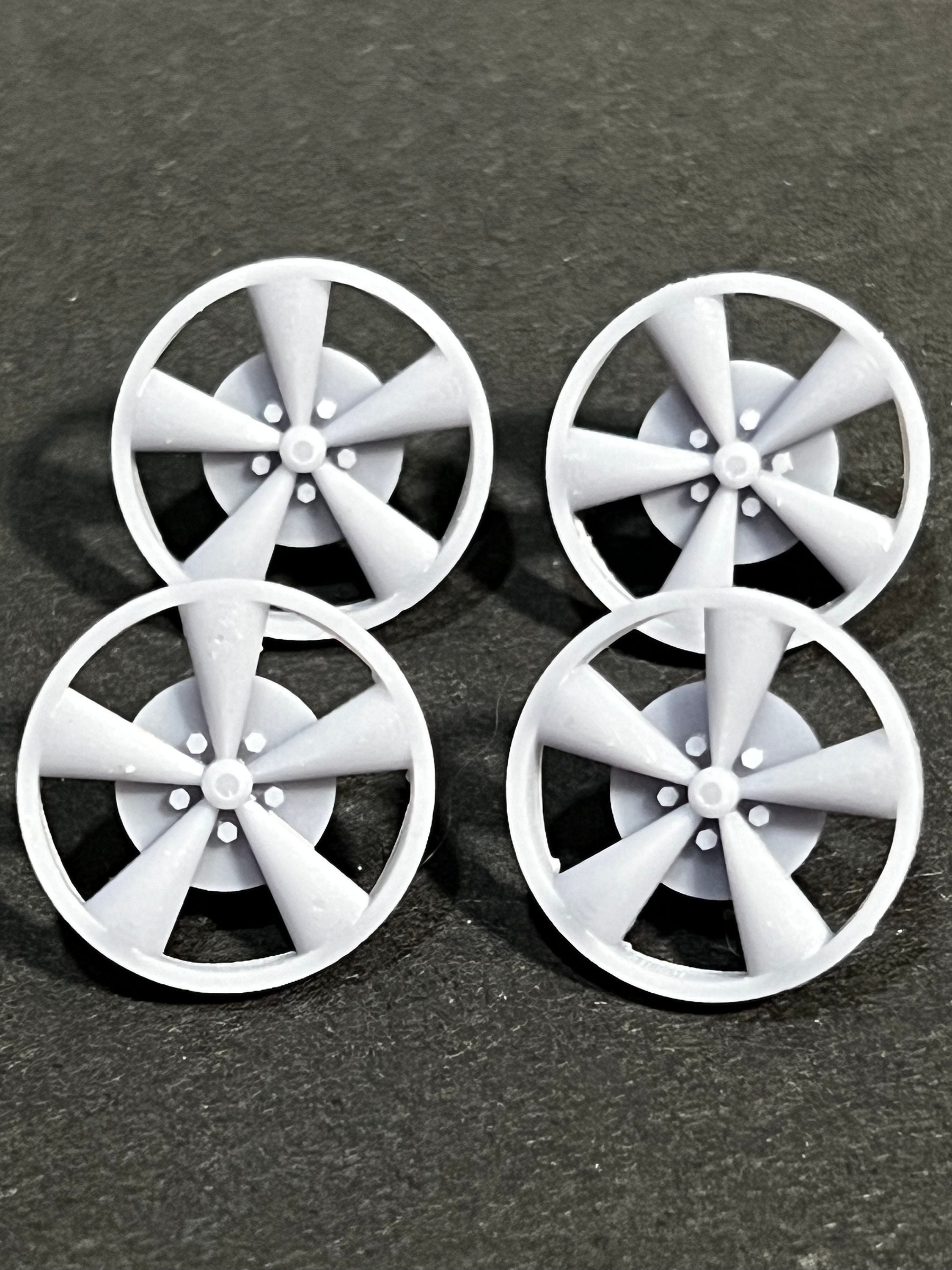 1/24,1/25 Scale Resin 3d Printed Style Model Car Wheel Set Etsy