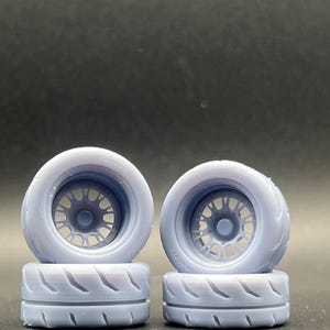 1:24/25 Scale Resin 3d Printed “Pro-Touring” Style Model Car Wheel Set