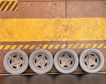 1:24 Scale Velocity Style Wheel Set Upgrade for Scale Modeling