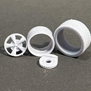 1/24,1/25 Scale Resin 3d Printed Style Model Car Wheel Set - Etsy