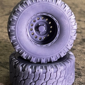 Terrängfordon "Super Swamper"-modell i skala 1/24, 1/25, harts, 3D-utskriven modellhjulssats