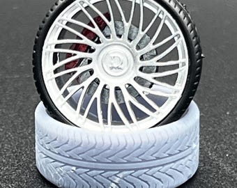 1:24 Scale 25”Full Wheel Set for Scale Modeling