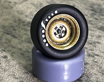 1:24 Scale Model Car Resin Printed Wheels 60’s NASCAR 15x10