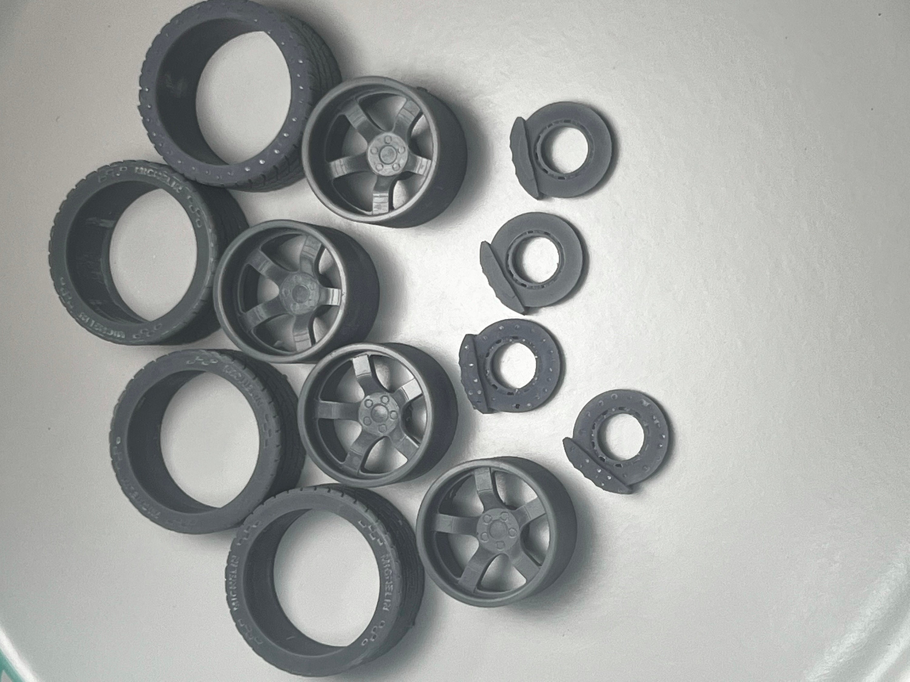 1:24 Scale Model Car Resin Printed Wheels Pro-touring Style - Etsy