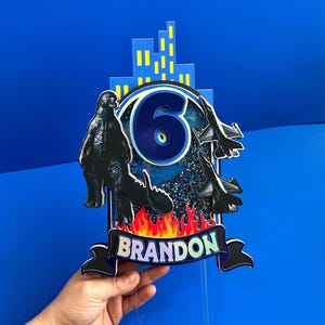 Godzilla Cake Topper, Personalized Godzilla Cake Topper, Godzilla Party, Godzilla Birthday, Godzilla Decorations, Godzilla theme, Godzilla
