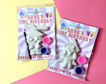 Plim Plim Plaster Paint Kit, Plim Plim Coloring, Girl Plim Plim, Plim Plim Party, Plim Plim Favors, Plim Plim Theme, Plim Plim Birthday