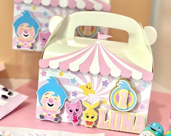 3D Plim Plim Favor Boxes (Set of 6),Pink Plim Plim, Girl Plim Plim, Plim Plim Party, Plim Plim Favors, Plim Plim Theme, Plim Plim Birthday,
