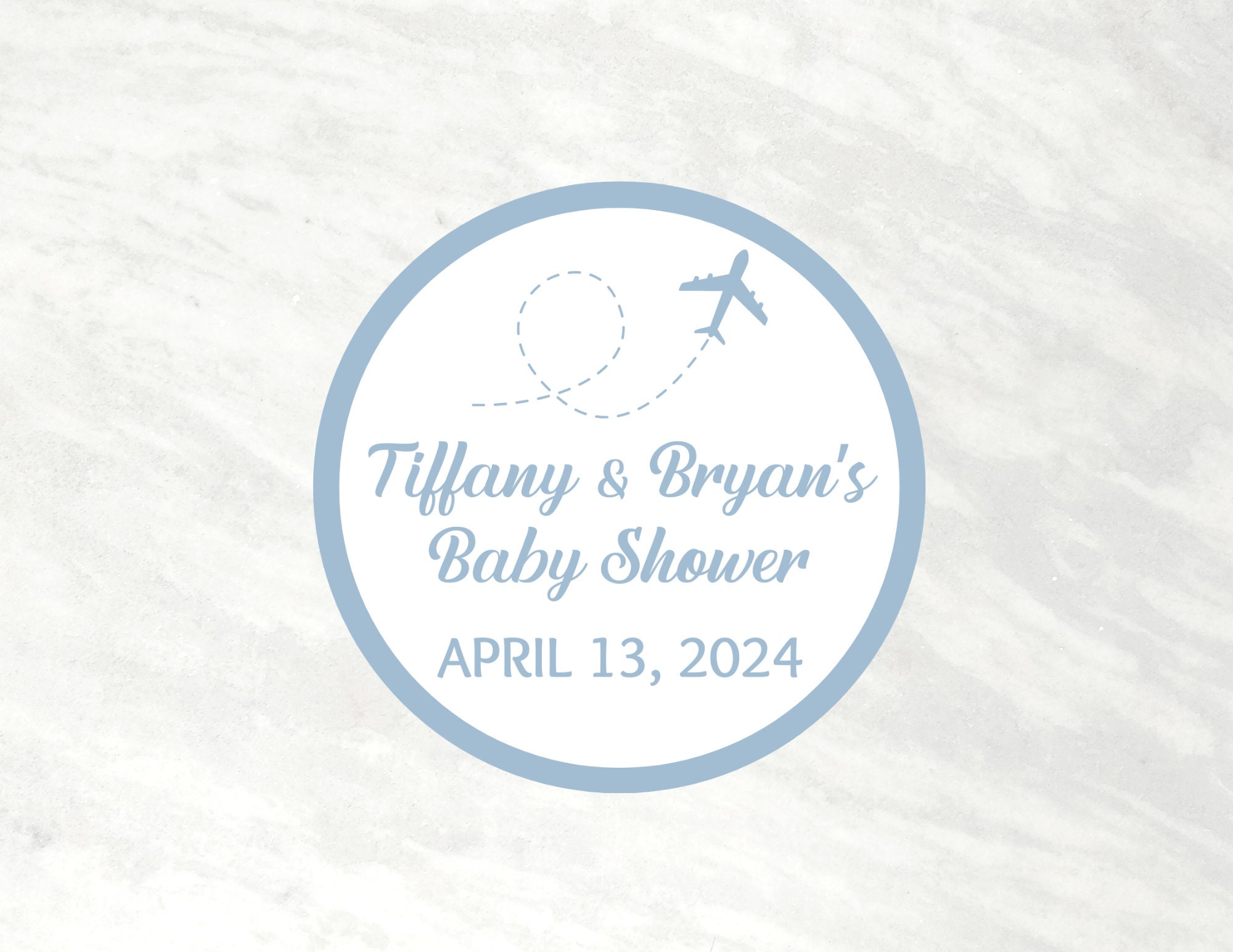 12 Airplane Theme Stickers, Airplane Baby Shower, Blue Airplane Party ...