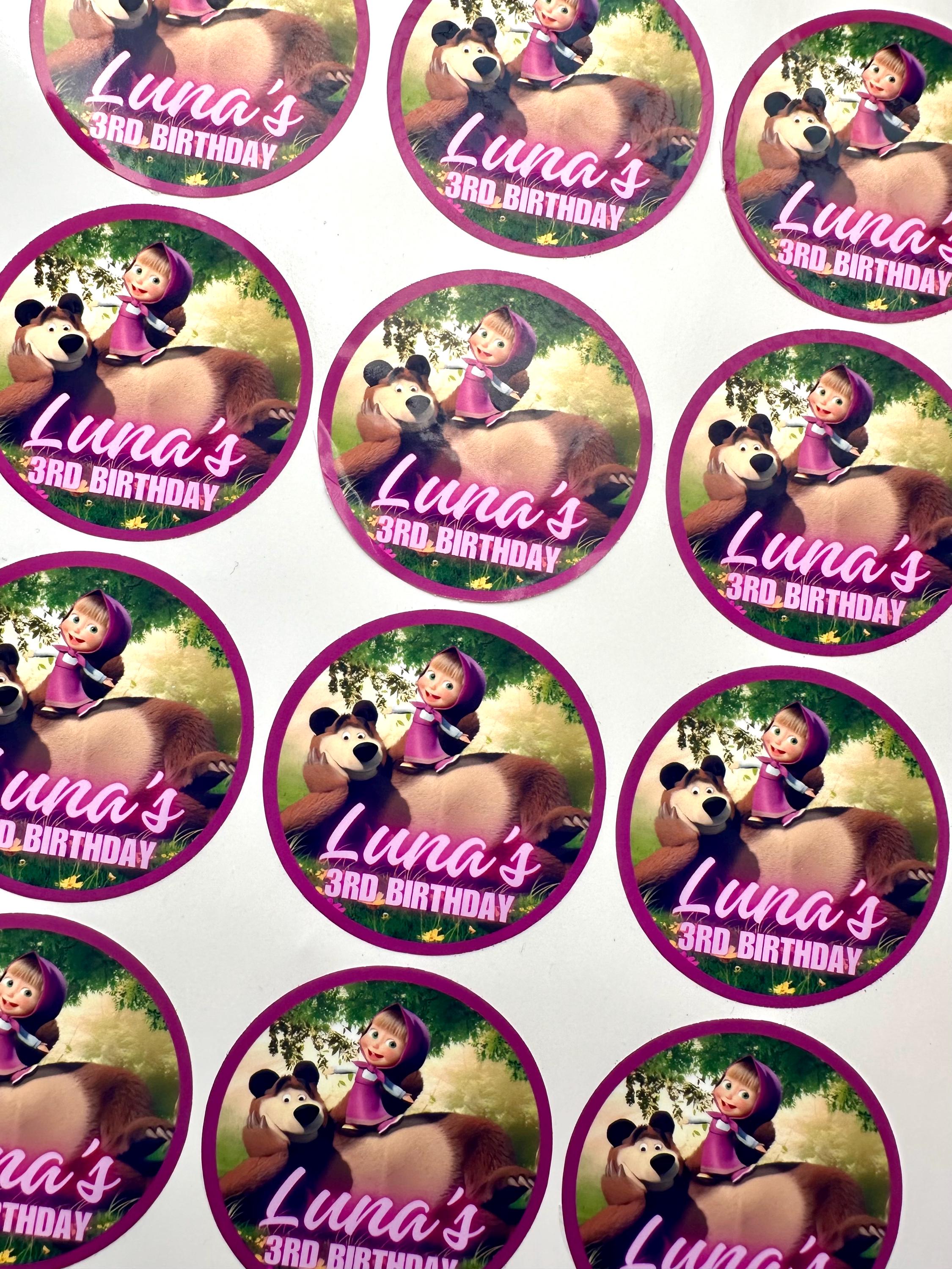 Masha and the Bear Stickers, Masha and The Bear Party, Masha and the Bear Birthday, Masha and Bear, Masha and the Bear Birthday Party, Masha