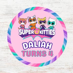 Super Kitties Stickers, Superkitties, Super Kitties Party, Super kitties Birthday, Super Kitties Theme, Super Kitties, Super Kitty,