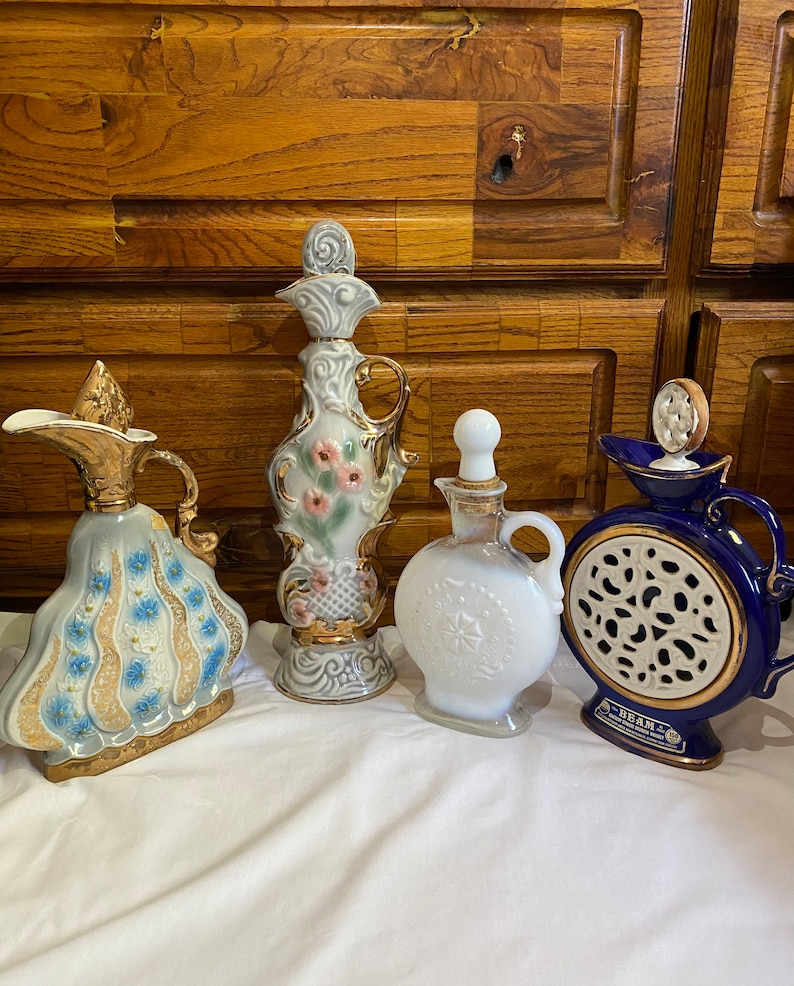 Vintage Jim Beam Decanters empty Etsy
