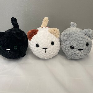 Crocheted Mini Loaf Cat Plushie | Stuffed Animal | Crocheted Cat | Kitties | Kittens | Gifts | Stocking Stuffers | Custom Cat |