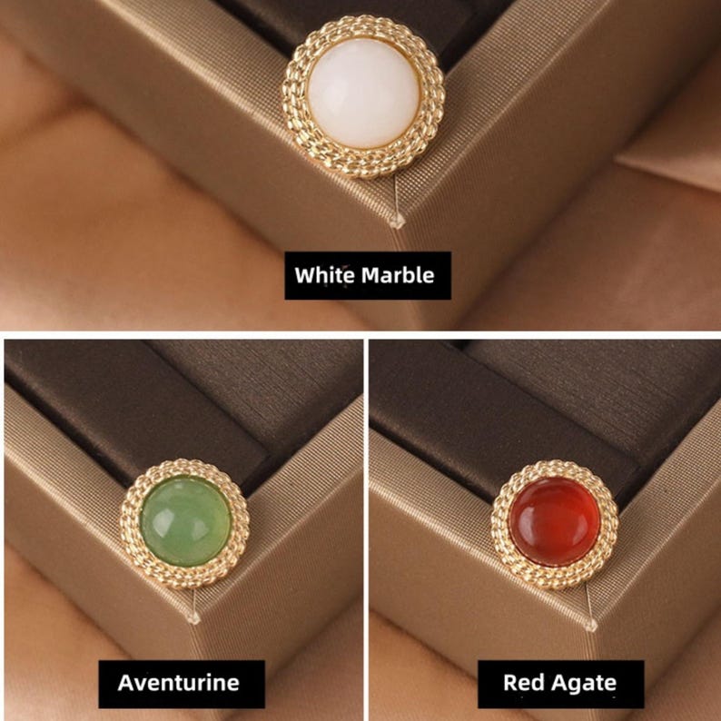 Stone For Button Color Timeless Gemstone Buttons, A Touch of Vintage Elegance - Etsy