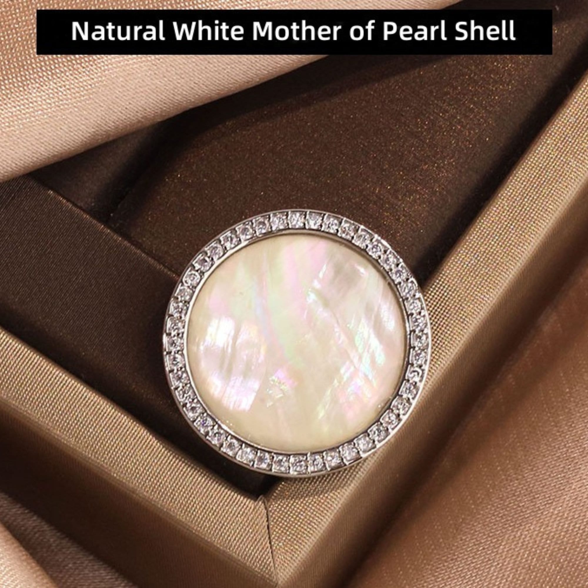 ジルコンマザーオブパールシェルボタン：手作りDIY縫製（18mm/22mm