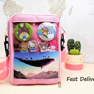 Ita Crossbody Bag: Kleine Pin Display Bag, Anime Cosplay