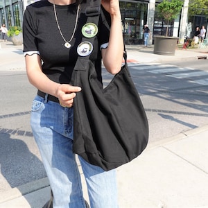 Canvas Hobo Bag, Crossbody Duffle Bag, Personalisierte Tragetasche mit Reißverschluss, Schultertasche, Benutzerdefinierte Tasche, Tragetasche mit Taschen, Strandtasche.