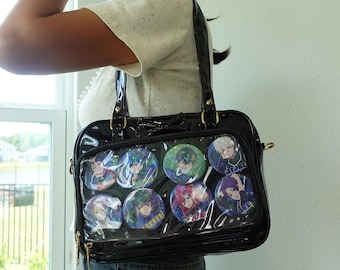Custom Tomato Ita Bag, Kawaii Crossbody Pin Display Bag