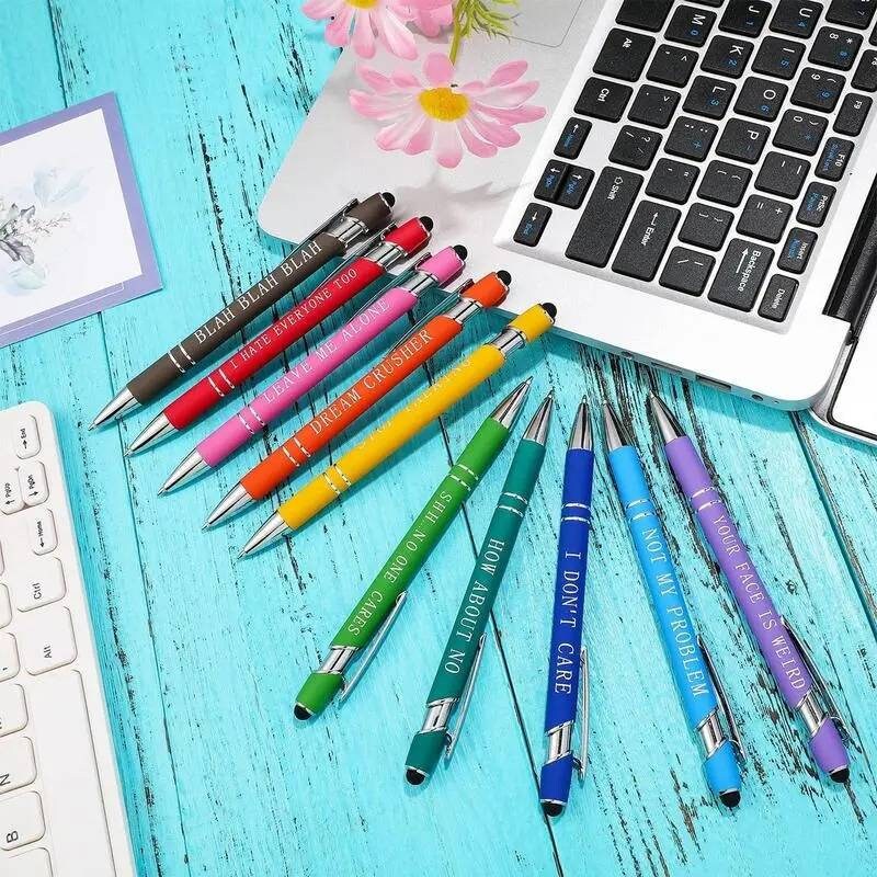 7pcs Funny Pens-Swear Word Daily Pen Set Irty Cuss Word Pens for Each TOP