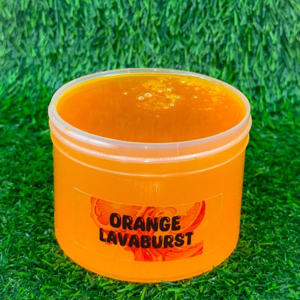 Orange Lava Burst - Gelée d'eau Slime coréenne Cadeau de fête Slime populaire