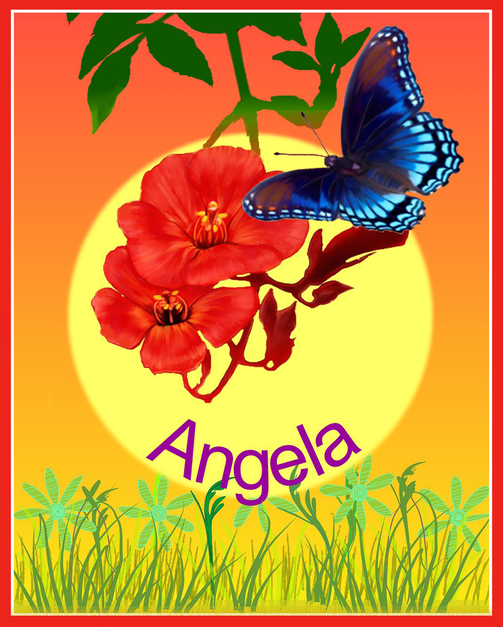 Design With Name Digital Art Download After Purchase Send in Etsy