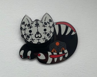 Pinhead Cat Enamel Pin - Etsy