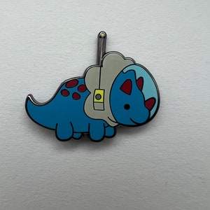 Blue Astronaut Dino Pin