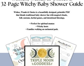 Witchy Baby Shower Guide: 6 Magical Themes, Printable Games (PDF Download)