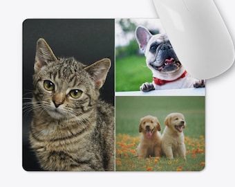 Mousepad com foto personalizada, mouse pad personalizado, presentes de escritório personalizados, presente de formatura, mouse pad retangular, decoração de escritório doméstico