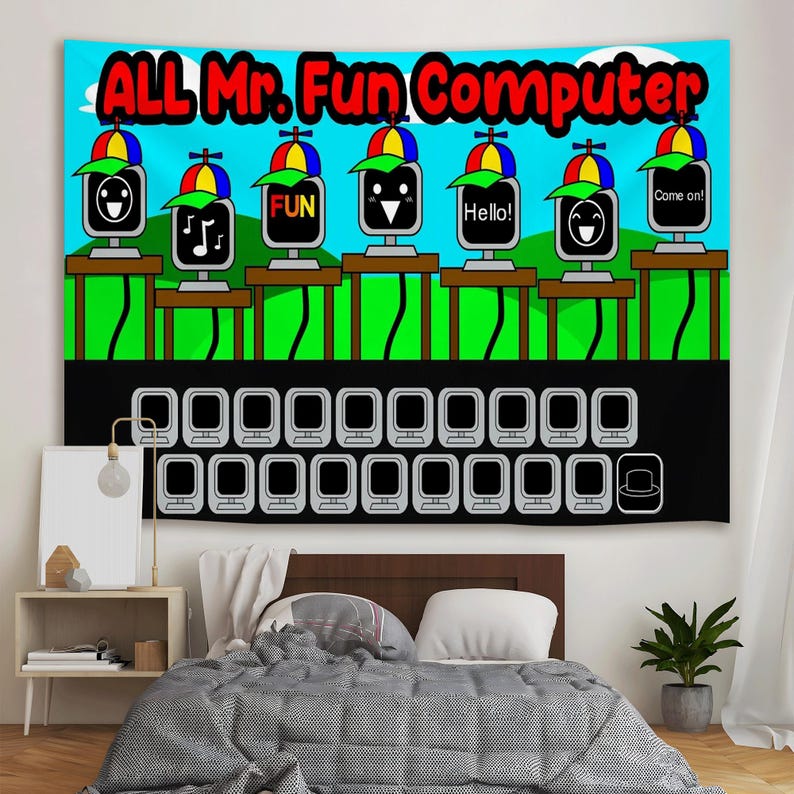 Sprunki All Mr Fun Computer Tapestry,sprunki Wall Tapestry, Sprunki ...