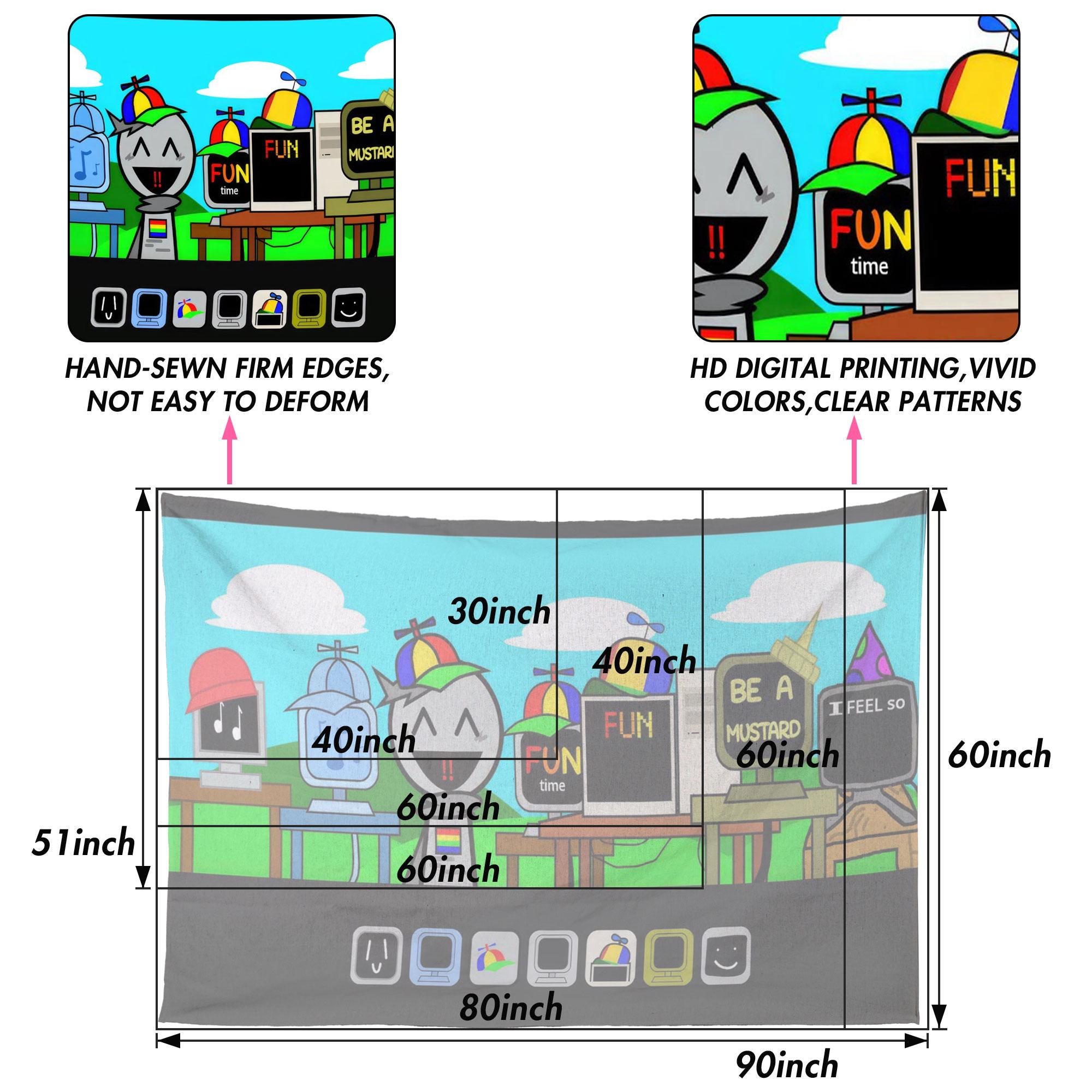 Sprunki All Mr Fun Computer Tapestry,sprunki Wall Tapestry, Sprunki ...