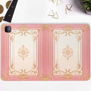 Custodia per iPad Grimoire rosa Custodia per iPad Goth con portapenne iPad Pro 11 10.2 10.9 pollici iPad Air 5 4 iPad Pro 12.9 11 Mini 6 Libro retrò Witch