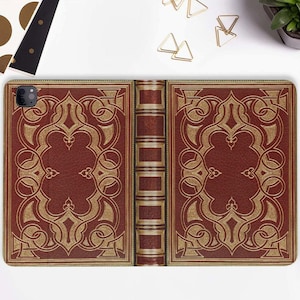 Custodia per iPad Grimoire con portapenne iPad Pro 11 10.2 10.9 pollici iPad Air 5 4 iPad Pro 12.9 11 Mini 6 Goth Retro Estetica Magia Strega Libro