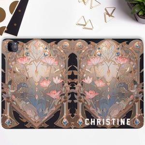 Custodia per iPad Grimoire con portapenne iPad Pro 11 10.2 10.9 pollici iPad Air 5 4 iPad Pro 12.9 11 Mini 6 Goth Retro Estetica Magia Strega Libro