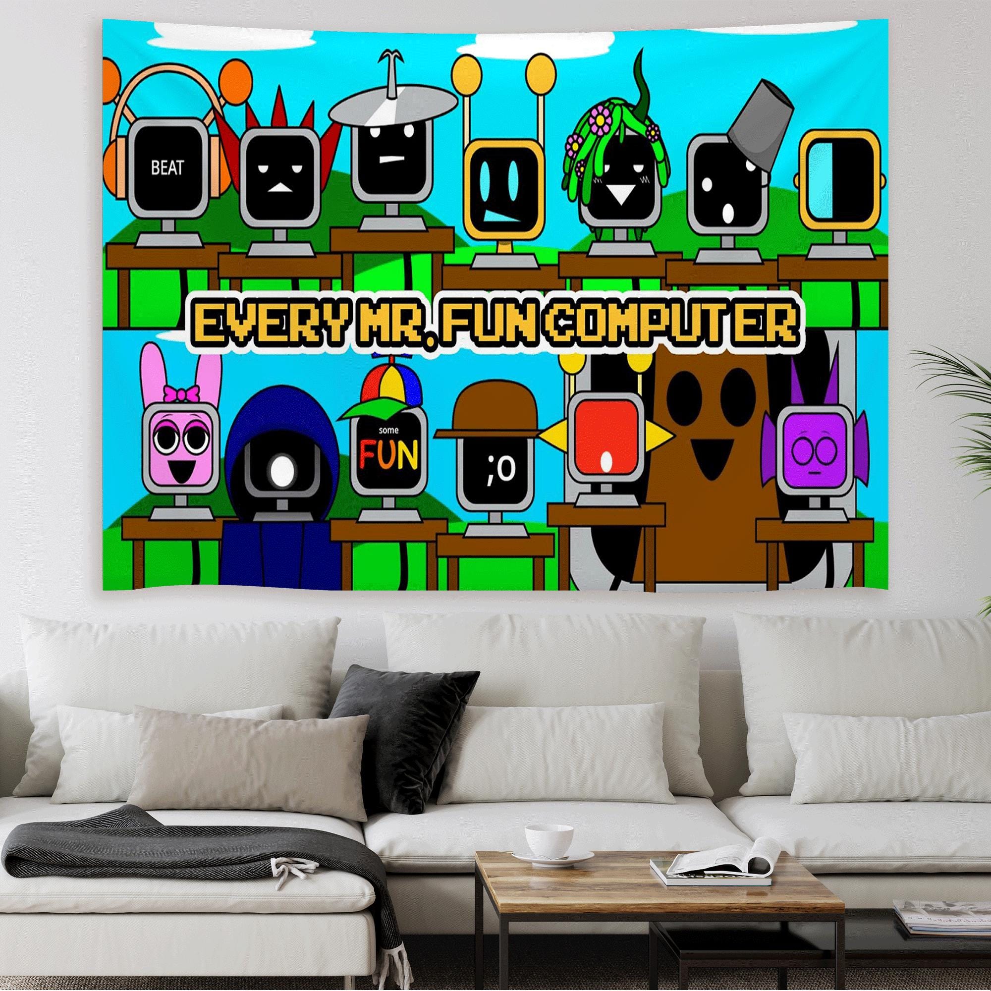 Sprunki All Mr Fun Computer Tapestry,sprunki Wall Tapestry, Sprunki ...