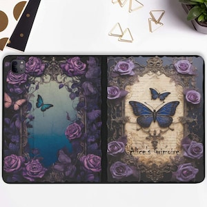 Custodia per iPad Grimoire con portapenne iPad Pro 11 10.2 10.9 pollici iPad Air 5 4 iPad Pro 12.9 11 Mini 6 Goth Retro Estetica Magia Strega Libro