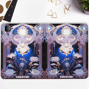 Custodia per iPad Grimoire con portapenne iPad Pro 11 10.2 10.9 pollici iPad Air 5 4 iPad Pro 12.9 11 Mini 6 Goth Retro Estetica Magia Strega Libro