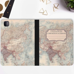 Étui pour iPad carte Composition Book Étui pour iPad avec porte-crayon Housse pour iPad 9,7" 10,2" 10,5"10,9" 11" 12,9",iPad Air3/4/5 mini 6/5 iPad Pro11