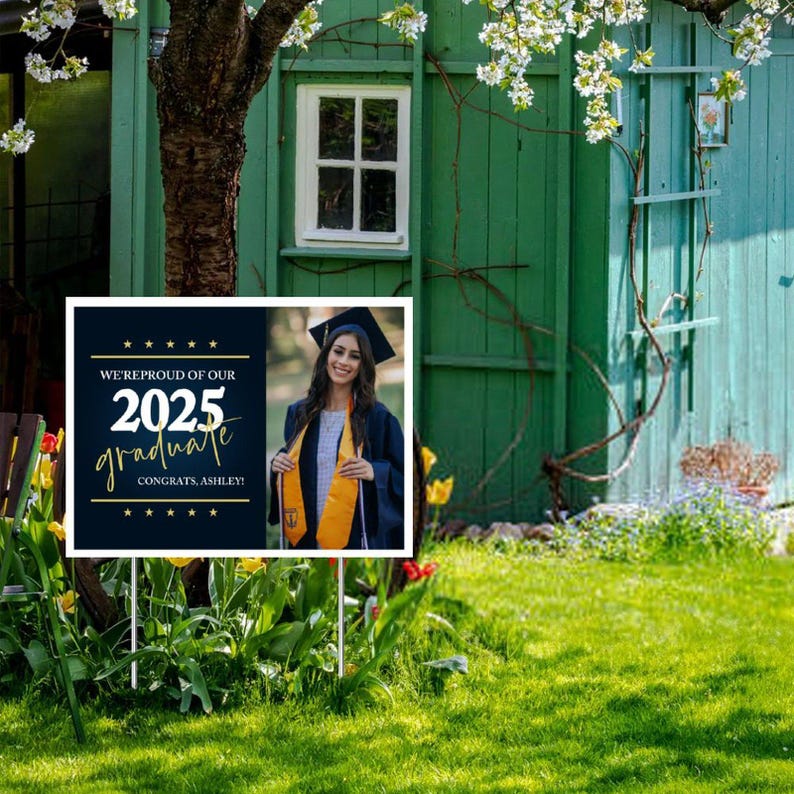 Class of 2025 Senior Yard Sign Graduation Yard Sign,custom Yard Sign ...