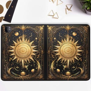 Custodia per iPad a libro Custodia per iPad Goth con portapenne iPad Pro 11 10.2 10.9 pollici iPad Air 5 4 iPad Pro 12.9 11 Mini 6 Estetica retrò Libro strega