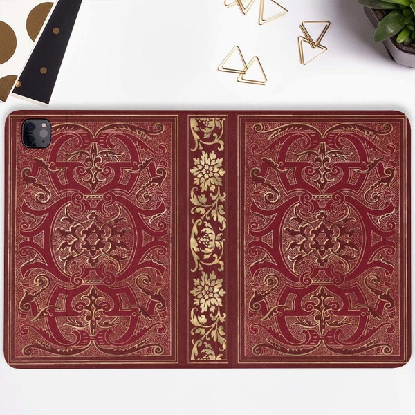 Grimoire ipad Tasche mit Stifthalter iPad Pro 11 10.2 Zoll iPad Air 5 4 iPad Pro 12.9 11 Mini 6 Goth Retro Ästhetik Magie Hexe Buch