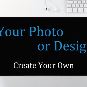 Custom Photo/Text/Logo Large Mousepad, Custom Desk Mat, Personalized Image Desk Mat, Gaming Mouse Pad Large, Office Desk Gift