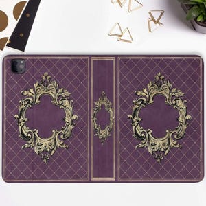 Custodia per iPad Grimoire con portapenne iPad Pro 11 10.2 10.9 pollici iPad Air 5 4 iPad Pro 12.9 11 Mini 6 Goth Retro Estetica Magia Strega Libro