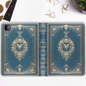 Custodia per iPad Grimoire con portapenne iPad Pro 11 10.2 10.9 pollici iPad Air 5 4 iPad Pro 12.9 11 Mini 6 Goth Retro Estetica Magia Strega Libro
