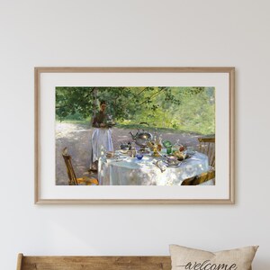 Garden Painting Wall Art, Digital Wall Art, Vintage Painting, Printable Vintage Painting
