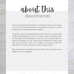 Lent Reflections | PRINTABLE Lent Devotional for Adults - Etsy
