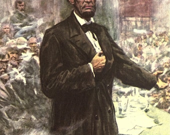 Abraham Lincoln Pintura de lienzo de madera