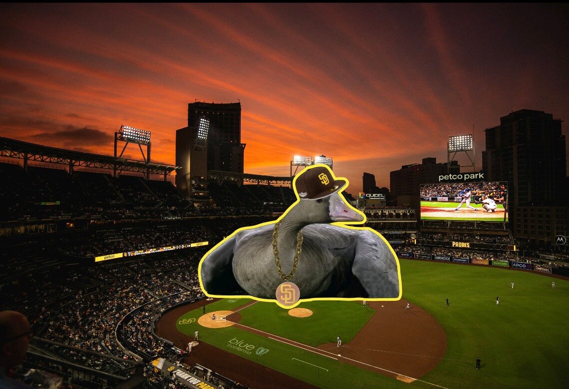 San Diego Padres Rally Goose Sticker Etsy